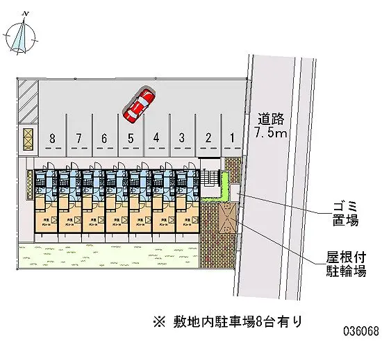 ★手数料０円★三田市西山　月極駐車場（LP）